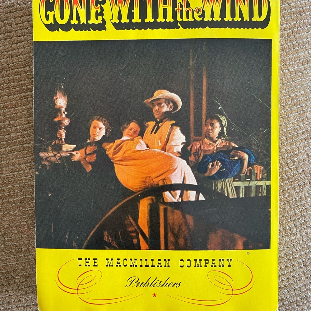 Gone with the Wind motion picture edition paperback book by Margaret Mitchell.